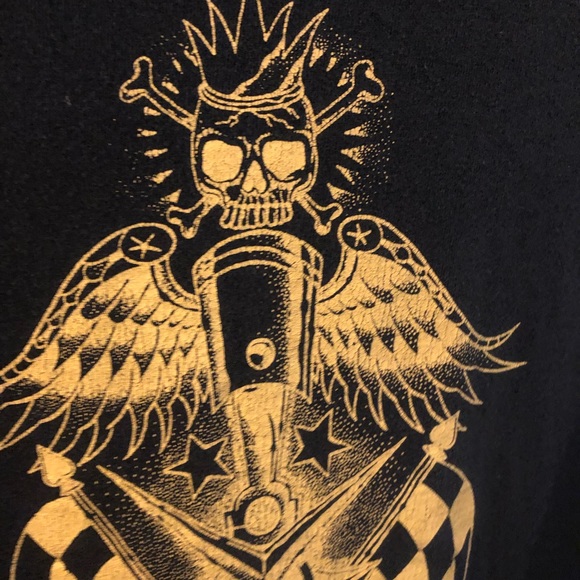 Vintage Jimmy Shine T-Shirt XXL Chopper Hot Rods double sided - Picture 9 of 11